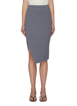 Main View - Click To Enlarge - THEORY - Twisted ribbed knit midi skirt