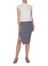 Figure View - Click To Enlarge - THEORY - Twisted ribbed knit midi skirt