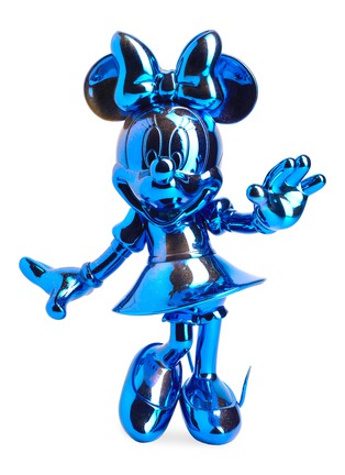 Main View - Click To Enlarge - LEBLON DELIENNE - Minnie Mouse Welcome Galaxy Sculpture – Chromed Blue/Gold – 62cm