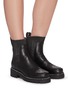 Figure View - Click To Enlarge - RENÉ CAOVILLA - Hematite strass embellished kid leather boots