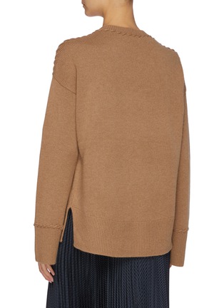 Back View - Click To Enlarge - THEORY - 'Karenia' whipped detail knit sweater