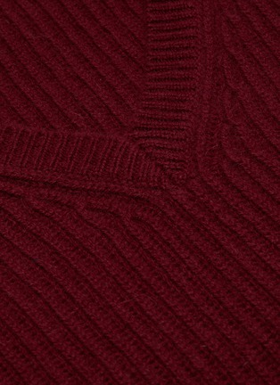  - THEORY - V-neck ribbed knit sweater