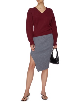 Figure View - Click To Enlarge - THEORY - V-neck ribbed knit sweater