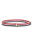 Main View - Click To Enlarge - THOM BROWNE  - Tricolour webbing stripe D ring wool belt