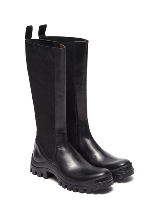 Figure View - Click To Enlarge - ATP ATELIER - 'Bitonto' leather mid calf boots