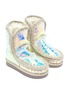 Figure View - Click To Enlarge - MOU - 'Eskimo Tall' croc-embossed leather toddler winter boots