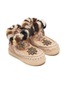 Figure View - Click To Enlarge - MOU - 'Eskimo Short' star patches and mink fur kids winter boots