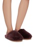 Figure View - Click To Enlarge - MOU - Closed Toe Fur Slippers