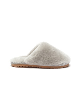 Main View - Click To Enlarge - MOU - Closed Toe Fur Slippers