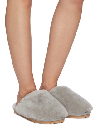 Figure View - Click To Enlarge - MOU - Closed Toe Fur Slippers