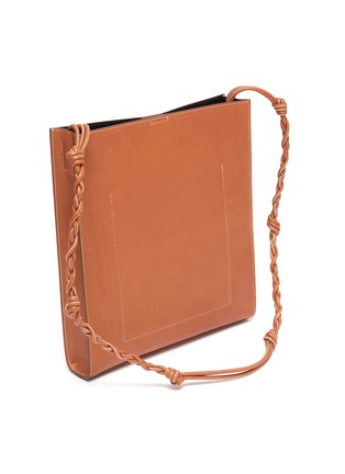 Detail View - Click To Enlarge - JIL SANDER - 'Tangle' braided shoulder strap leather medium crossbody bag