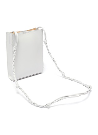 Detail View - Click To Enlarge - JIL SANDER - Tangle' braided shoulder strap leather small crossbody bag