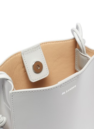 Detail View - Click To Enlarge - JIL SANDER - Tangle' braided shoulder strap leather small crossbody bag