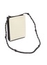Detail View - Click To Enlarge - JIL SANDER - 'Tangle' braided leather shoulder strap canvas small crossbody bag