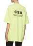 Back View - Click To Enlarge - BALENCIAGA - 'Crew' slogan print oversized T-shirt