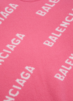  - BALENCIAGA - Diagonal logo print sweater