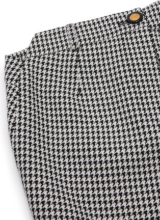 Detail View - Click To Enlarge - BALENCIAGA - Houndstooth print twisted mini skirt