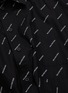  - BALENCIAGA - Allover logo print masculine swing shirt