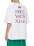 Back View - Click To Enlarge - BALENCIAGA - Graphic Cotton T-shirt