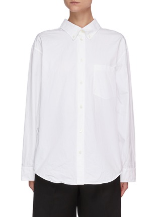 Main View - Click To Enlarge - BALENCIAGA - Double Front Cotton Shirt