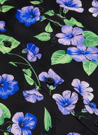  - BALENCIAGA - Floral print bell sleeve blouse