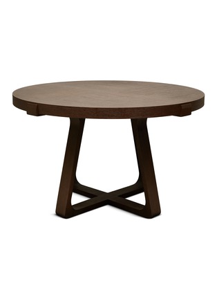 Main View - Click To Enlarge - ANDRÉ FU LIVING - Interlock Round Lazy Susan Oak Wood dining table