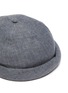 Detail View - Click To Enlarge - MOSSANT - Linen cotton blend monk hat