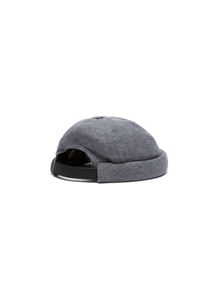 Figure View - Click To Enlarge - MOSSANT - Linen cotton blend monk hat