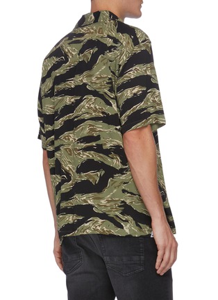 Back View - Click To Enlarge - DENHAM - Camouflage Print Short Sleeve Shirt