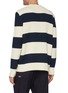 Back View - Click To Enlarge - DENHAM - Coldlane' Block Stripe Cotton Blend Sweater