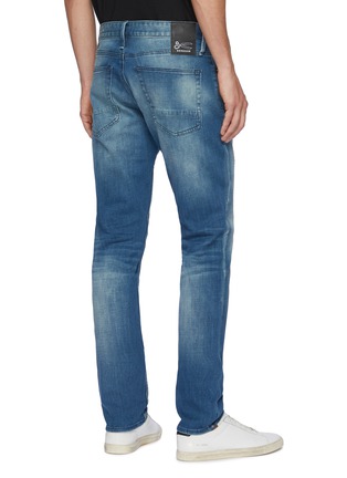 Back View - Click To Enlarge - DENHAM - Razor' Distressed Slim Fit Jeans