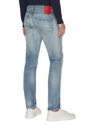 Back View - Click To Enlarge - DENHAM - Razor' Slim Fit Rip Jeans