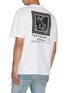 Back View - Click To Enlarge - DENHAM - Harrow' skeleton print patch logo graphic back T-shirt