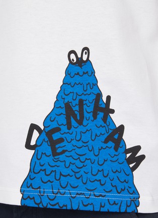  - DENHAM - Denham Monster Logo Print Cotton T-shirt
