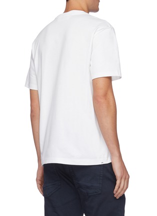 Back View - Click To Enlarge - DENHAM - Denham Monster Logo Print Cotton T-shirt