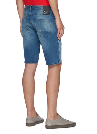 Back View - Click To Enlarge - DENHAM - Razor' Distressed Slim Fit Shorts