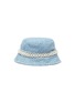 Main View - Click To Enlarge - LAURENCE & CHICO - Pearl embellished small denim bucket hat