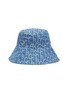 Main View - Click To Enlarge - LAURENCE & CHICO - Monogram print wide brim denim bucket hat