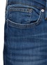 Detail View - Click To Enlarge - FRAME - ‘L'HOMME’ SKINNY DARK WASH WHISKERING RIPPED POCKET JEANS