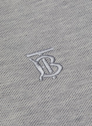  - BURBERRY - Monogram embroidered polo shirt
