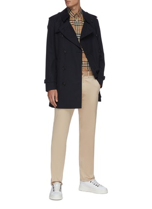 Figure View - Click To Enlarge - BURBERRY - 'Wimbledon' short trench coat