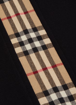  - BURBERRY - Vintage check panel cotton track pants