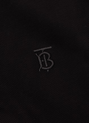  - BURBERRY - Monogram embroidered polo shirt