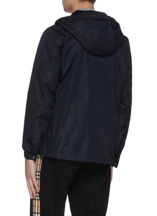 Back View - Click To Enlarge - BURBERRY - Hooded nylon jacket