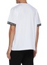 Back View - Click To Enlarge - BURBERRY - 'Teslow' logo tape cuff cotton T-shirt