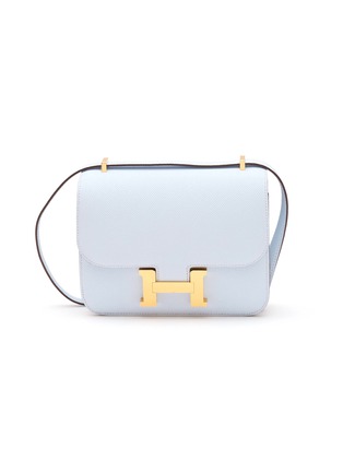 Main View - Click To Enlarge - MAIA - Mini Constance Blue Burme 18cm Epsom leather bag