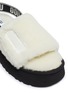 Detail View - Click To Enlarge - UGG - 'Disco Slide' Slingback Single Band Fur Platform Sandals