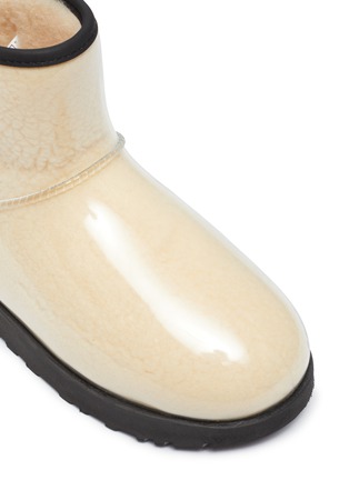 Detail View - Click To Enlarge - UGG - 'Classic Clear Mini' toddler PVC Winter Ankle Boots