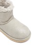 Detail View - Click To Enlarge - UGG - 'Mini Bailey Bow II Shimmer' Kids Winter Ankle Boots