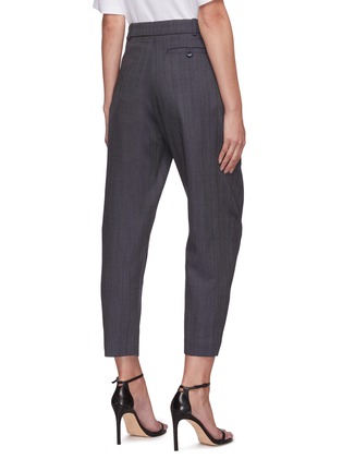 Back View - Click To Enlarge - STELLA MCCARTNEY - 'Dawson' pleated crop tailored pants